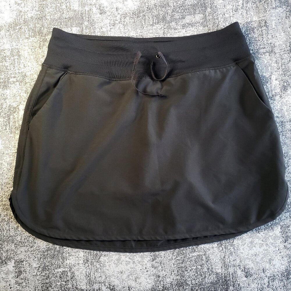 Sansara Charcoal Black Fitness Gym Yoga Pickleball Skorts Skirt
